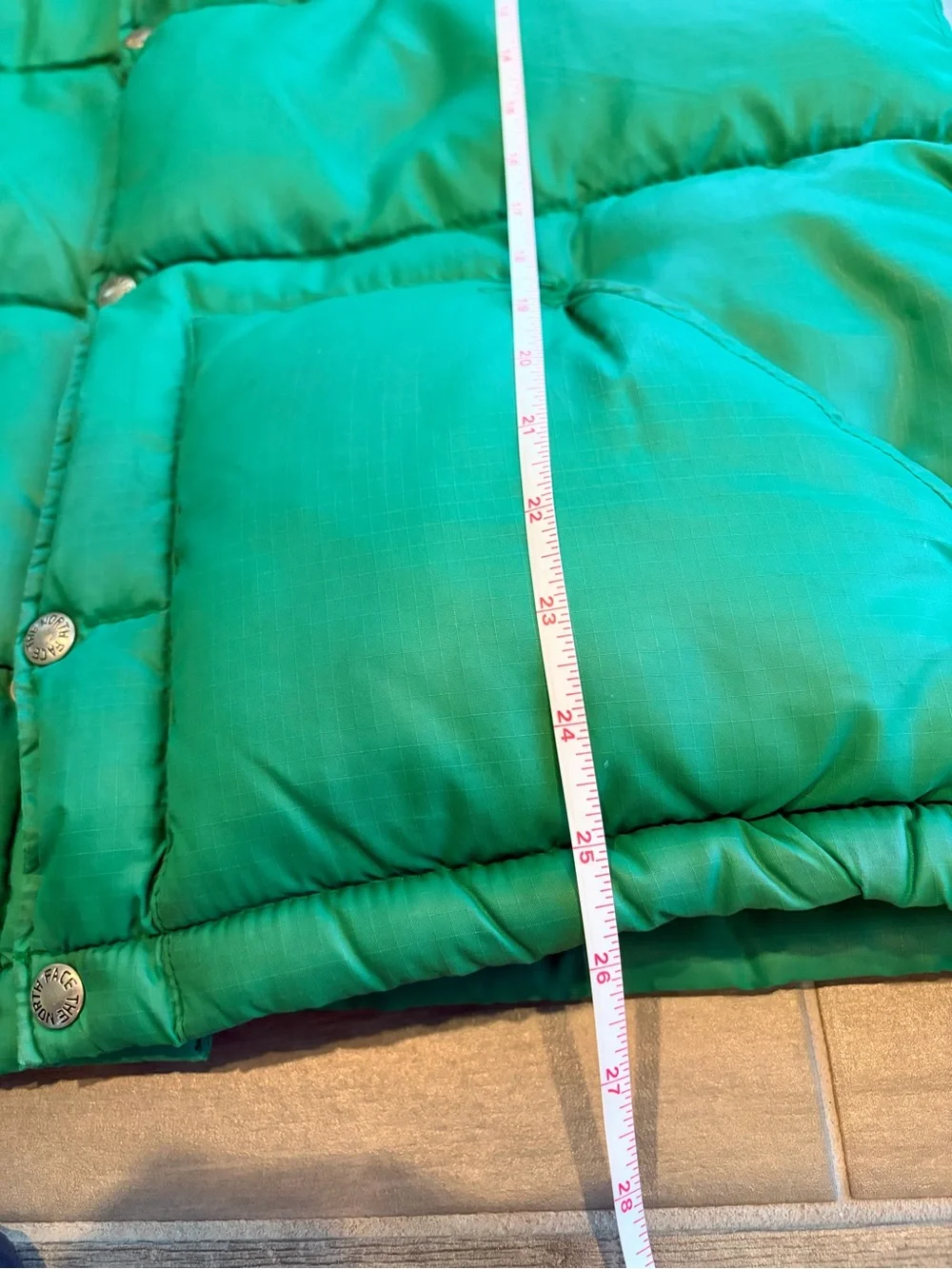 The North Face Vintage Teal Green Puffer Vest